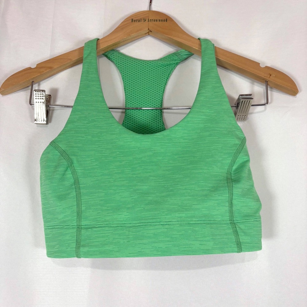 Outdoor Voices Doing‎ Things Sports Bra Green Space Dye Mesh Racerback XS